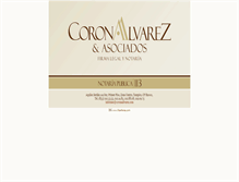 Tablet Screenshot of coronaalvarez.com
